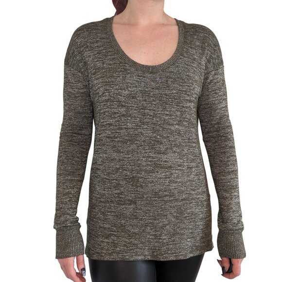 GAP Heather/Marl Moss Green Scoop Neck Sweater | S - Picture 1 of 6